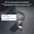 Miniatyrbild 4 av 4: 4 Port USB 3.0 Hub Expander för Laptop Svart