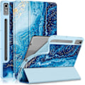 Miniatyrbild 1 av 5: TPU Smart Skyddsfodral för Lenovo Tab P12 12,7 tum 2023 med Auto Wake/Sleep-funktion Vågor