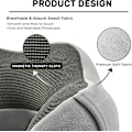 Miniatyrbild 3 av 5: Nackkudde Memory Foam Portabel Komfort U-formad Nackskydd Resekudde Blå