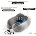 Miniatyrbild 3 av 5: Ergonomisk U-formad Resekudde i Memory Foam Cool Black