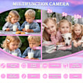 Miniatyrbillede 3 af 4: Digitalkamera Børn Enhjørning Hd Digitalkamera 32Gb Pink