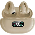 Pikkukuva 1 / 4: Aidot langattomat Bluetooth-nappikuulokkeet langattomat luujohtokuulokkeet ruskea/näyttö
