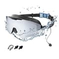 Simglasögon, högupplösta simglasögon, 180° panoramavy, unisex (Svart-Silver)