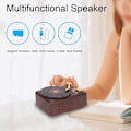 Miniatyrbild 5 av 5: Mini Portabel Bluetooth Stereohögtalare Brun