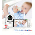 Miniatyrbillede 5 af 5: AMB501 Babyalarm 5 Tommer Skærm HD Video Med Infrarød Nattesyn Tovejs Intercom og Temperaturdetektion