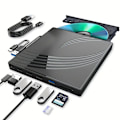 Pikkukuva 1 / 5: Monitoiminen ulkoinen optinen asema USB 3.0 ja TYPE-C DVD-poltin