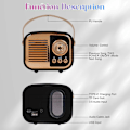 Miniatyrbild 4 av 5: Bärbar Trådlös Bluetooth Högtalare Batteritid: 8 Timmar Preta