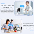 Miniatyrbillede 4 af 5: AMB900 Babyalarm 720P HD 2,8-tommers Skærm Tovejs Stemme Intercom Nattesyn Infrarød