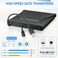 Pikkukuva 3 / 4: 5-in-1 ulkoinen DVD-asema, monitoiminen USB3.0 CD/DVD-soitin