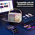Miniatyrbild 5 av 5: Portabel Trådlös Bluetooth-högtalare Stöder Tf-kort/Aux Lime