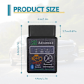 Miniatyrbild 2 av 5: Bluetooth OBD2 Trådlös Scanner Diagnostikverktyg, Kompatibel med iOS & Android & Windows