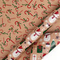 Julklappspapper Dubbelsidigt Jul Snögubbe mönsterpapper (43CMX 300CM)