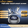 Miniatyrbild 4 av 5: True Wireless Bluetooth Hörlurar Q16 Pro LCD Touch Screen Öronkrok Bluetooth V5.4 Brusreducering Vit