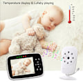 Miniatyrbillede 4 af 5: SM35 Babyalarm 3,5 tommer skærm tovejs stemme intercom nattesyn