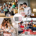 Miniatyrbild 2 av 5: Portabel Trådlös Bluetooth Högtalare Stödjer TF-kort/Aux Rosa