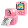 Miniatyrbillede 1 af 4: Digitalt Kamera Børns Instant Print Digitalkamera Med Blitzlys Musikspil Pink
