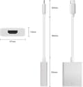 Miniatyrbillede 4 af 5: Type-C til HDMI konverter, HD lydadapter sølv