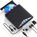 Miniatyrbillede 1 af 5: Ekstern CD DVD-drev USB 3.0 Multifunktionel Type-C CD-brænder
