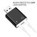 Miniatyrbilde 5 av 5: USB 2.0 Eksternt Lydkort 7.1 3D Lydadapter for Windows PC Laptop Hodetelefoner