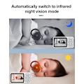 Miniatyrbillede 5 af 5: C4 Babyalarm 3,5 tommer HD Night Vision Tovejs intercom Overvågning