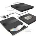 Miniatyrbild 2 av 5: Extern CD/DVD RW-enhet USB 3.0 USB C, för Laptop PC Windows 11 10 Linux OS Mac