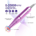 Miniatyrbild 2 av 5: 35000 rpm högeffekts elektrisk nagelpolerare set portabel nagelpolerare Gradient Grön