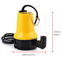 Pikkukuva 5 / 5: Aurinkosähköinen uppopumppu DC 24V (60W, 2.5A) 4.35m³/H vedenkierto kastelu suihkulähde (keltainen)