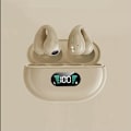 Pikkukuva 2 / 4: Aidot langattomat Bluetooth-nappikuulokkeet langattomat luujohtokuulokkeet ruskea/näyttö