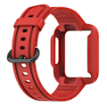 Pikkukuva 5 / 5: Sopii Redmi 1/Mi Watch Lite/Redmi 2/Mi Watch2 Lite Monokrominen Silikoni Integroitu Kellon Ranneke Punainen
