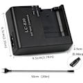 Miniatyrbild 3 av 4: LP-E10 LC-E10 LC-E10C batteriladdare för Canon EOS Rebel T7 T6 T5 T3 T100 4000D 3000D 2000D 1500D 1300D 1200D kamera