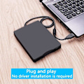 Miniatyrbilde 5 av 5: Ekstern diskettstasjon Diskettleser USB 3,5-tommers USB-diskettleser 1,44 MB FDD