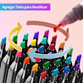 Miniatyrbild 3 av 3: Färgade Markers 168 Enheter Dubbelspets