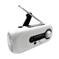 Miniatyrbild 1 av 4: Nödradio med solceller och vev 2000mAh Portabel AM/FM-radio /vit
