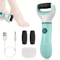 Miniatyrbillede 1 af 5: Professionel elektrisk fod callusfjerner USB-opladning fodplejeværktøjer med 2 udskiftelige ruller grøn