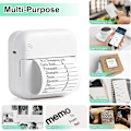 Miniatyrbillede 3 af 5: Bluetooth termisk printer leveres med 6 ruller trykpapir, kompatibel med Android Ios smartphones