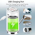 Miniatyrbillede 4 af 5: 5 gallon (ca. 5 liter) vandpumpe til flasker, USB-genopladelig pumpe (hvid)