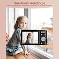 Miniatyrbillede 2 af 5: Digitalkamera 1080P Autofokus Børnekamera Med 32Gb Sd-kort Sort