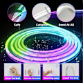 Miniatyrbillede 3 af 5: LED Neon Lys IP65 Silikone Fleksibel 18M Med Fjernbetjening App Kontrol