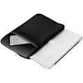 Miniatyrbillede 3 af 5: 15,6 tommer laptop sleeve taske blød polstret lynlåsdæksel med frontlomme og tilbehørspose sort