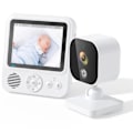 Miniatyrbillede 1 af 5: AMB900 Babyalarm 720P HD 2,8-tommers Skærm Tovejs Stemme Intercom Nattesyn Infrarød