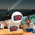 Miniatyrbild 5 av 5: Solradio, Handvevad Nödsituationer AM/FM Radio Ficklampa (Röd)