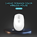 Miniatyrbillede 3 af 4: Ergonomisk 2.4G trådløs lydløs mus 1600dpi hvid