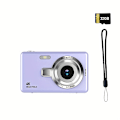 Miniatyrbild 1 av 5: Digital Kamera Portabel Digitalkamera HD Autofokus Med 32G Kort Lila