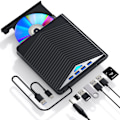 Pikkukuva 1 / 5: 7-in-1 poltin ulkoinen DVD, USB 3.0 Type-C yhteensopiva Windows XP/7/8/10 /Mac os 8.6 tai uudempi