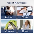 Miniatyrbild 5 av 5: Nackkudde Memory Foam Portabel U-formad Resekudde Cervical Support Kudde Brun