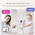 Miniatyrbillede 3 af 5: ABM600 babyalarm hjem intelligent overvågning mobiltelefon fjernovervågning tovejs stemme infrarød nattesyn