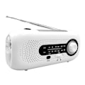 Miniatyrbild 1 av 4: Multifunktionell Handvev Nödradio med Solceller 2000mah (Vit)