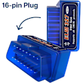 Miniatyrbild 3 av 5: ELM327 V2.1 Bil OBD2 Mini Bluetooth Diagnostiskt Gränssnitt Scanner Detektor Verktyg vit