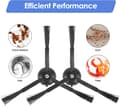Miniatyrbillede 3 af 5: Støvsugertilbehør til Xiaomi Roborock S7 S7PLUS T7S T7SPLUS - Erstatning Sort Sidebørste (8 stk.)