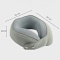 Miniatyrbild 4 av 5: Nackkudde Memory Foam Portabel U-formad Resekudde 360° Nackstöd Kudde För Barn (Gul)